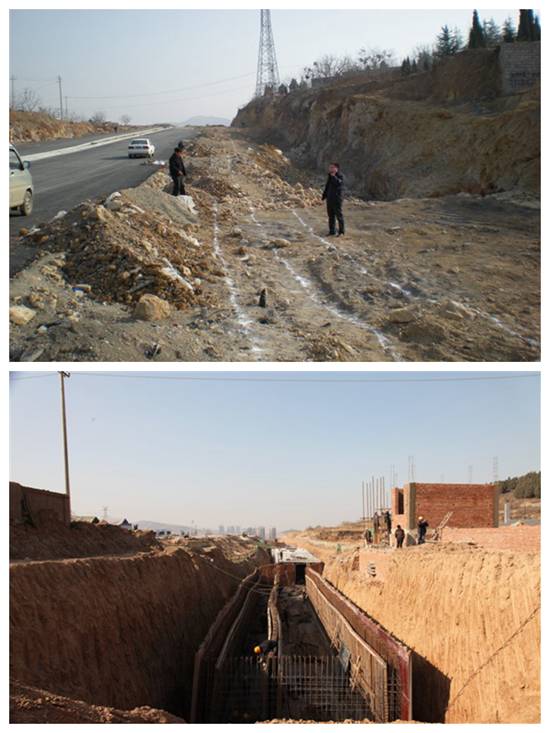 莲花山热源厂一期建设初期管网敷设 (1)